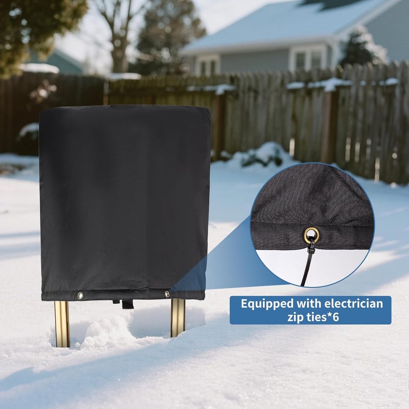 TUYUU Backflow Preventer Pipe Insulation Water Well Head Pump Cover,Sprinkler Valve Cover for Outside Winter,Protects from Severe Snow and Intense Sun - Image 5